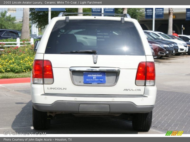 Ceramic White Tri-Coat / Light Parchment 2003 Lincoln Aviator Luxury
