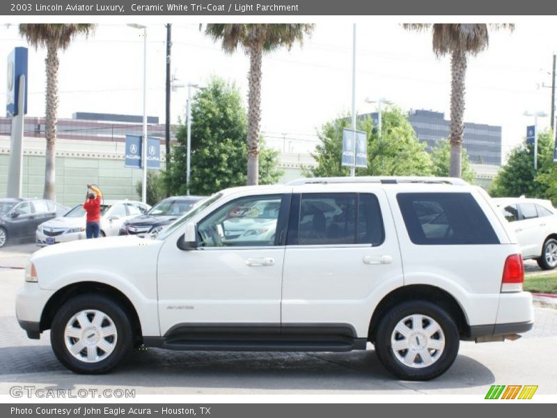 Ceramic White Tri-Coat / Light Parchment 2003 Lincoln Aviator Luxury