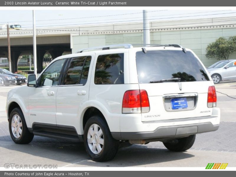 Ceramic White Tri-Coat / Light Parchment 2003 Lincoln Aviator Luxury