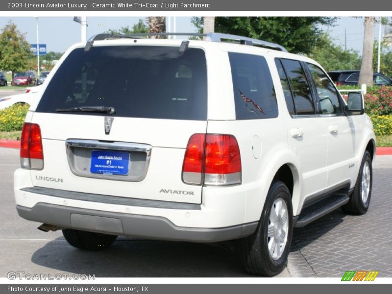 Ceramic White Tri-Coat / Light Parchment 2003 Lincoln Aviator Luxury