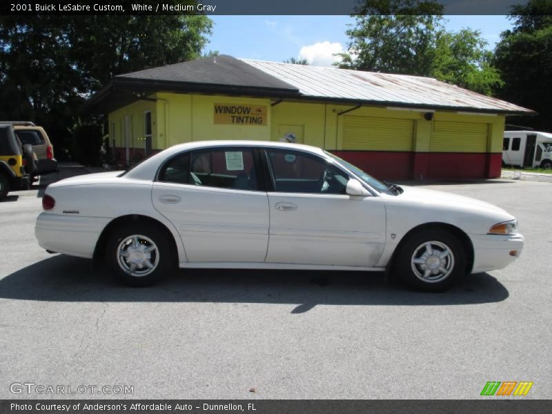 White / Medium Gray 2001 Buick LeSabre Custom