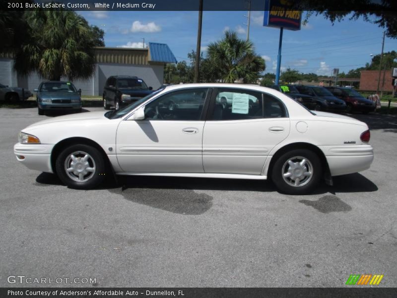 White / Medium Gray 2001 Buick LeSabre Custom