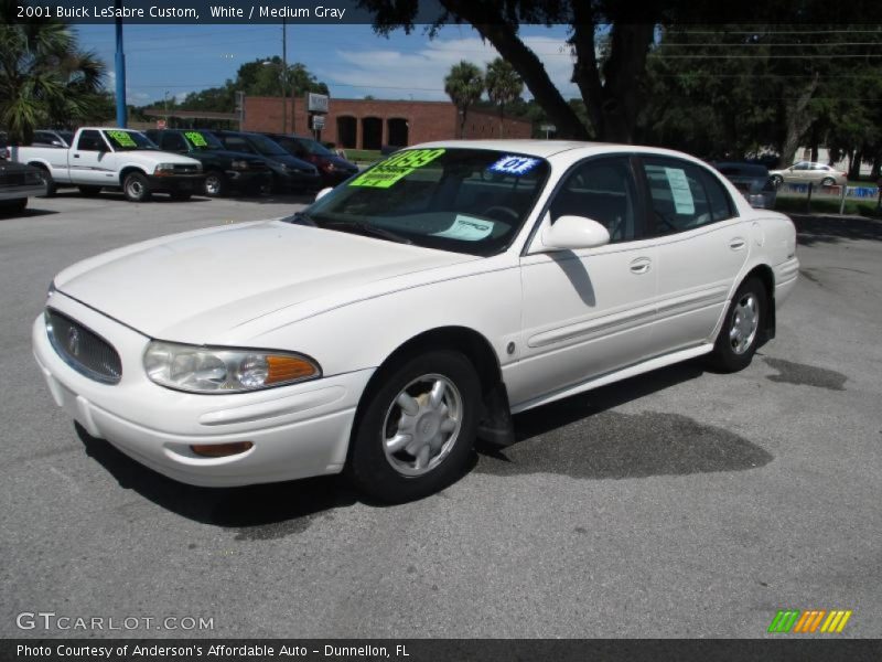 White / Medium Gray 2001 Buick LeSabre Custom