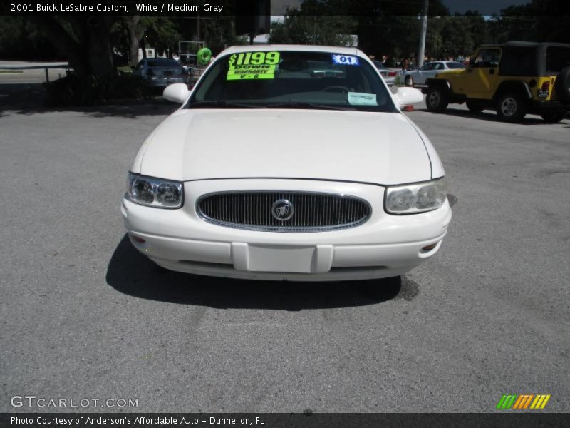White / Medium Gray 2001 Buick LeSabre Custom