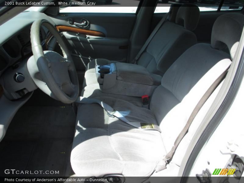 White / Medium Gray 2001 Buick LeSabre Custom