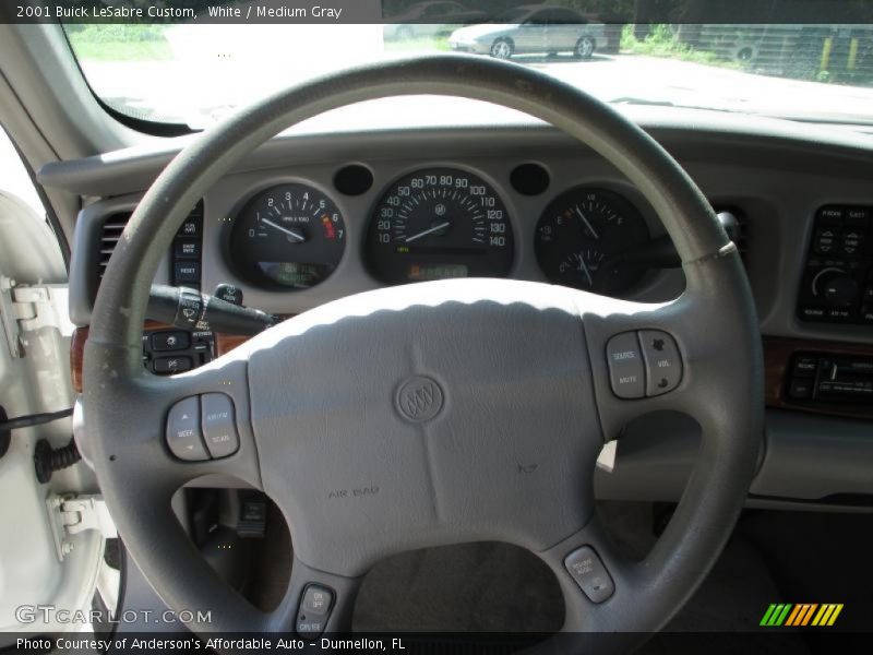 White / Medium Gray 2001 Buick LeSabre Custom