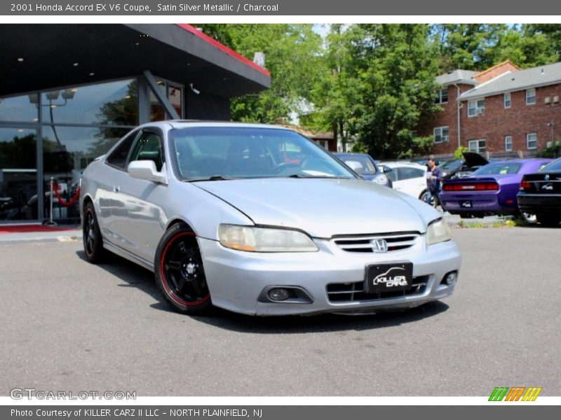 Satin Silver Metallic / Charcoal 2001 Honda Accord EX V6 Coupe
