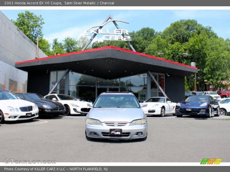 Satin Silver Metallic / Charcoal 2001 Honda Accord EX V6 Coupe