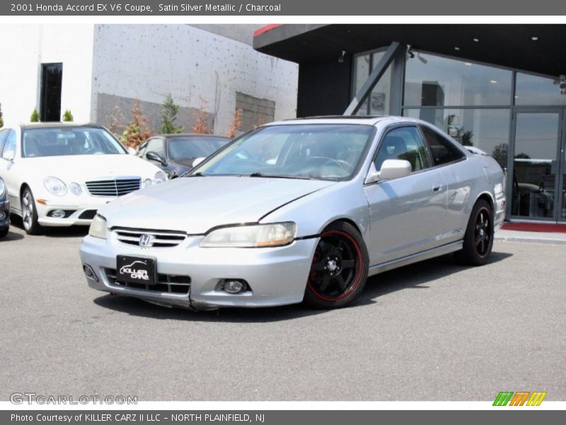 Satin Silver Metallic / Charcoal 2001 Honda Accord EX V6 Coupe