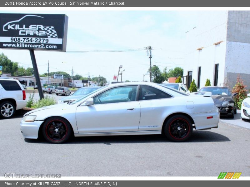 Satin Silver Metallic / Charcoal 2001 Honda Accord EX V6 Coupe