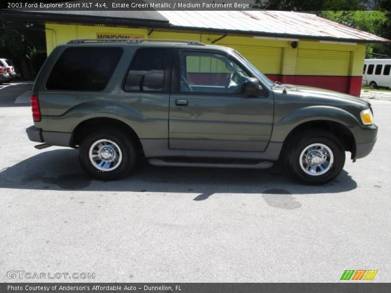 Estate Green Metallic / Medium Parchment Beige 2003 Ford Explorer Sport XLT 4x4