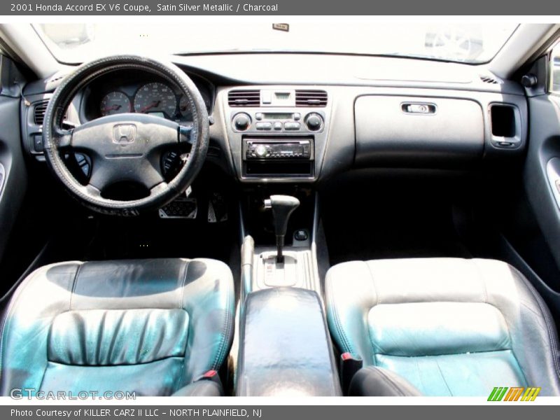 Satin Silver Metallic / Charcoal 2001 Honda Accord EX V6 Coupe
