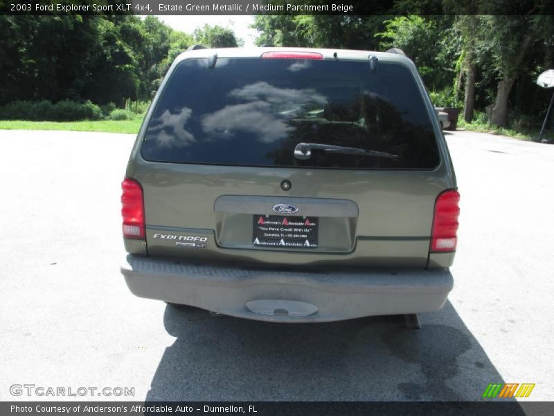 Estate Green Metallic / Medium Parchment Beige 2003 Ford Explorer Sport XLT 4x4