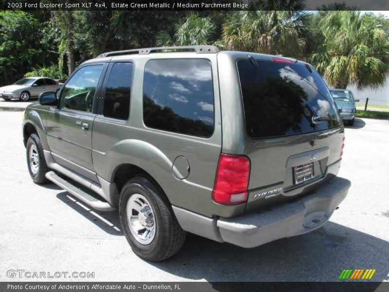 Estate Green Metallic / Medium Parchment Beige 2003 Ford Explorer Sport XLT 4x4