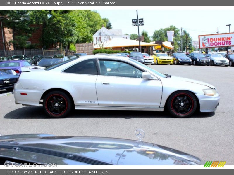 Satin Silver Metallic / Charcoal 2001 Honda Accord EX V6 Coupe