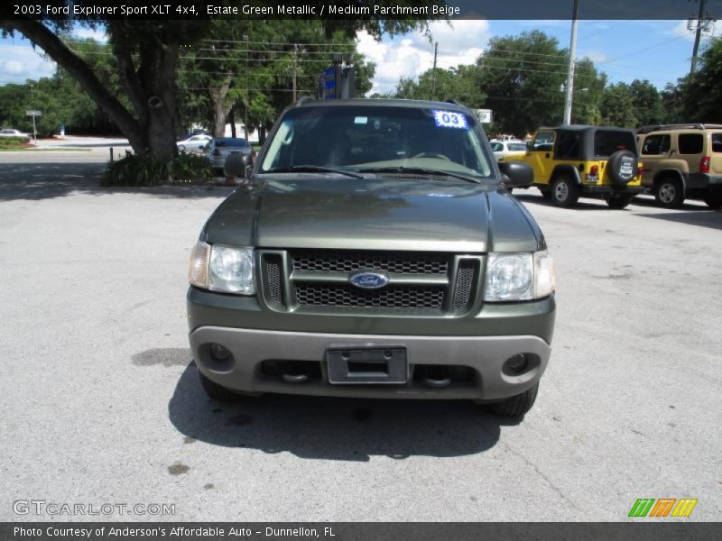 Estate Green Metallic / Medium Parchment Beige 2003 Ford Explorer Sport XLT 4x4