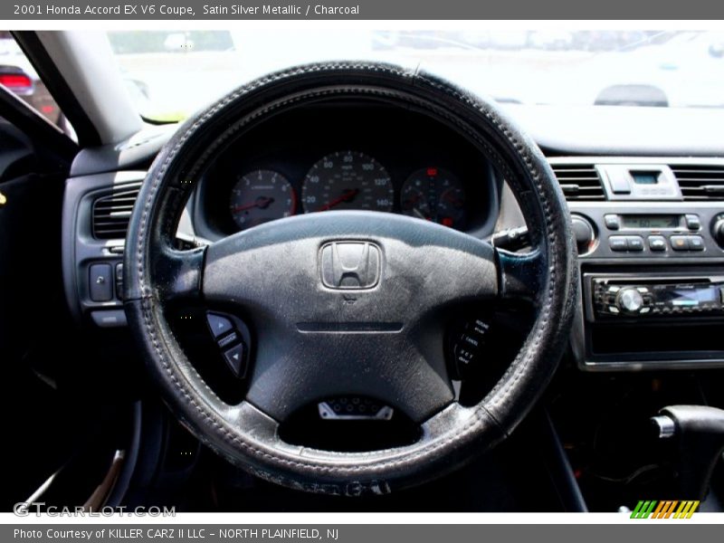 Satin Silver Metallic / Charcoal 2001 Honda Accord EX V6 Coupe