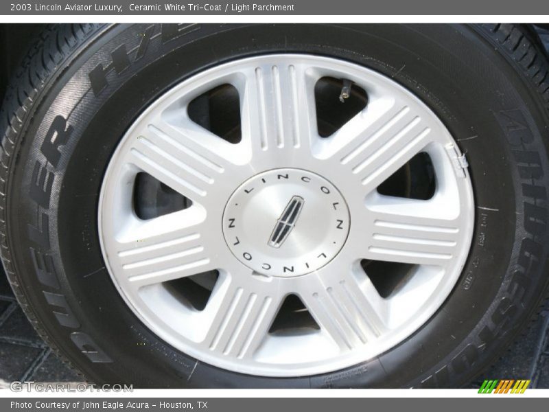 Ceramic White Tri-Coat / Light Parchment 2003 Lincoln Aviator Luxury
