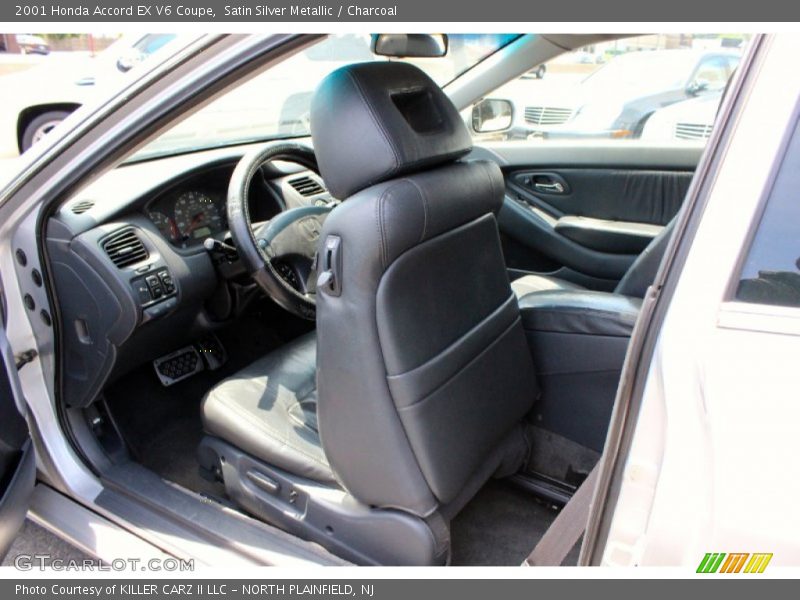 Satin Silver Metallic / Charcoal 2001 Honda Accord EX V6 Coupe
