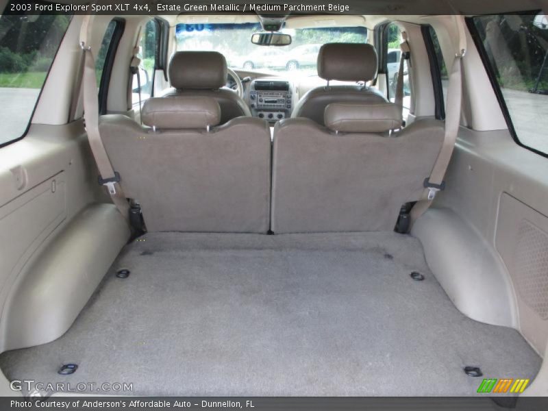 Estate Green Metallic / Medium Parchment Beige 2003 Ford Explorer Sport XLT 4x4