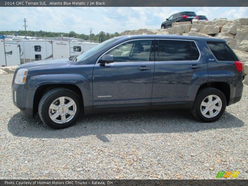 Atlantis Blue Metallic / Jet Black 2014 GMC Terrain SLE