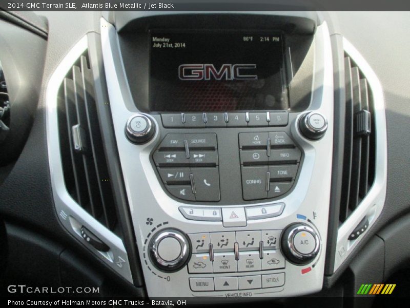 Atlantis Blue Metallic / Jet Black 2014 GMC Terrain SLE