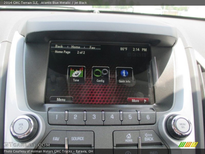 Atlantis Blue Metallic / Jet Black 2014 GMC Terrain SLE