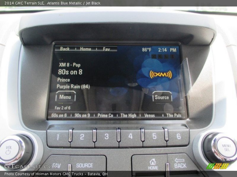 Atlantis Blue Metallic / Jet Black 2014 GMC Terrain SLE