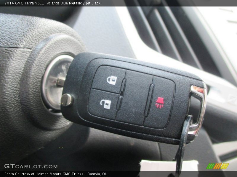 Atlantis Blue Metallic / Jet Black 2014 GMC Terrain SLE