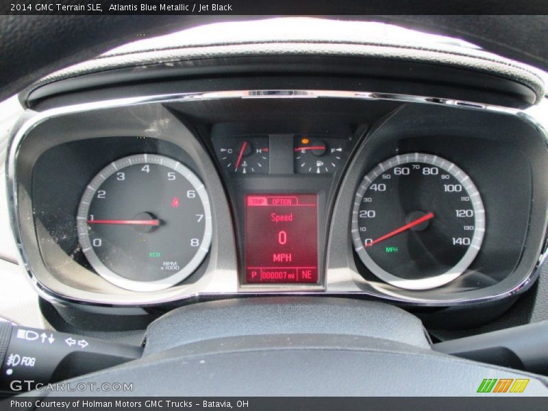 Atlantis Blue Metallic / Jet Black 2014 GMC Terrain SLE