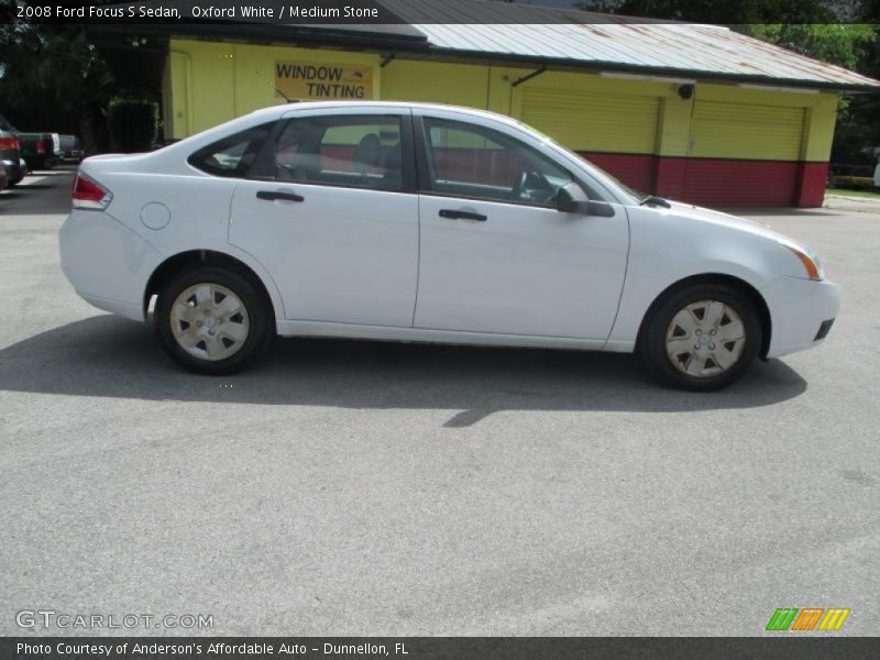 Oxford White / Medium Stone 2008 Ford Focus S Sedan