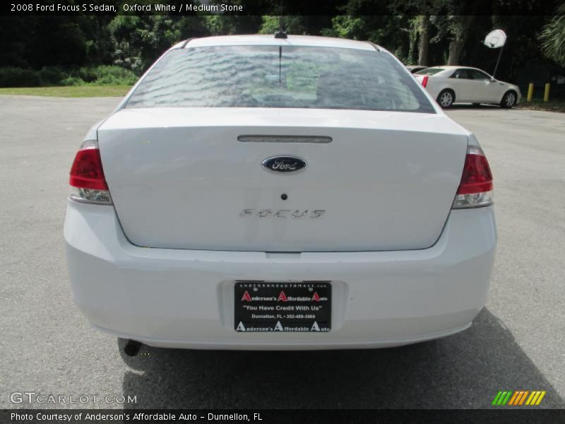 Oxford White / Medium Stone 2008 Ford Focus S Sedan