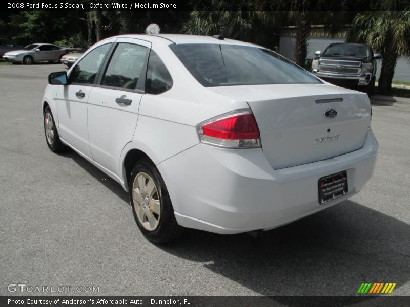 Oxford White / Medium Stone 2008 Ford Focus S Sedan