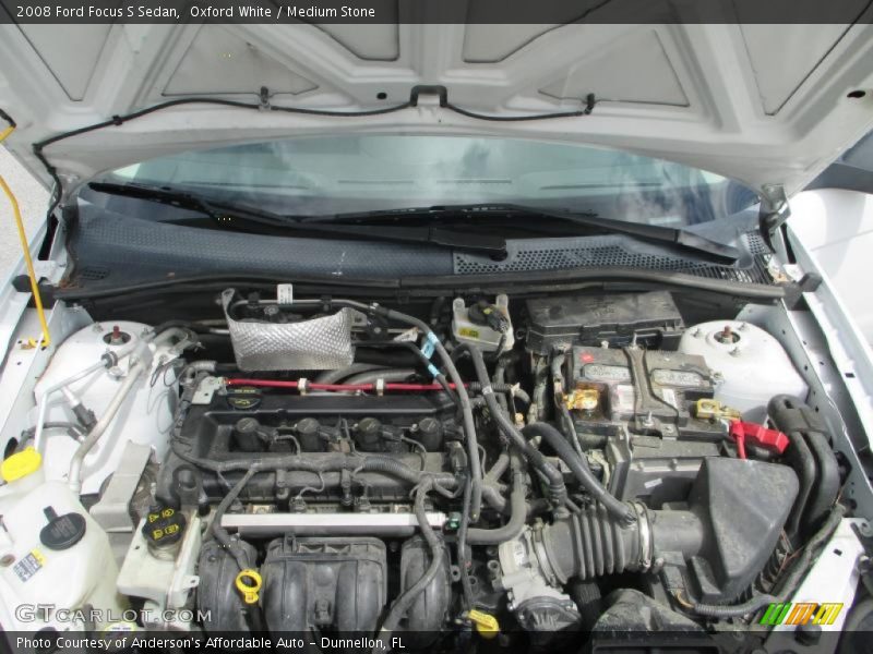 Oxford White / Medium Stone 2008 Ford Focus S Sedan