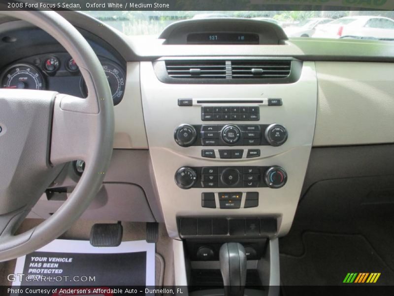 Oxford White / Medium Stone 2008 Ford Focus S Sedan