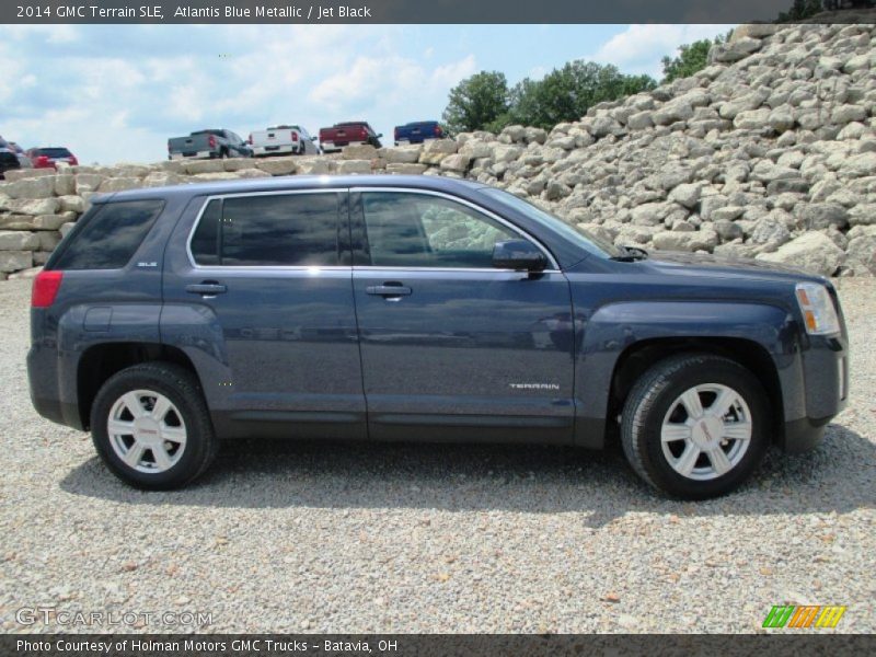 Atlantis Blue Metallic / Jet Black 2014 GMC Terrain SLE