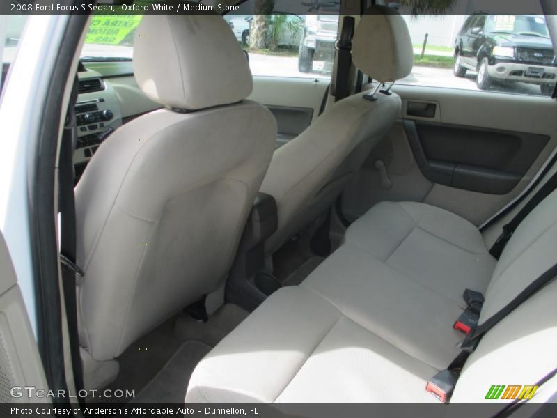 Oxford White / Medium Stone 2008 Ford Focus S Sedan