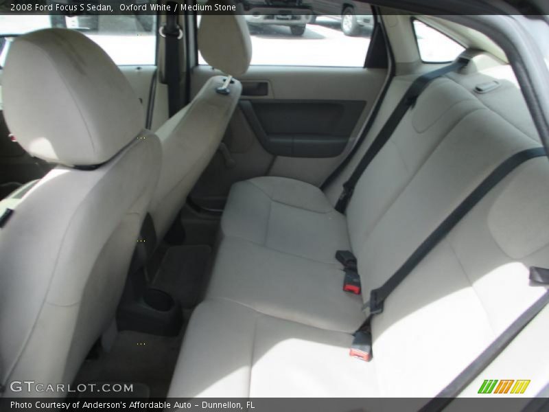Oxford White / Medium Stone 2008 Ford Focus S Sedan