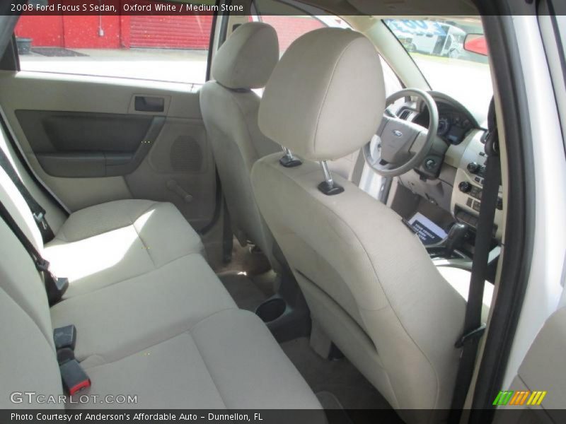 Oxford White / Medium Stone 2008 Ford Focus S Sedan