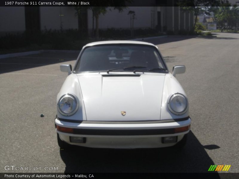 White / Black 1987 Porsche 911 Carrera Coupe