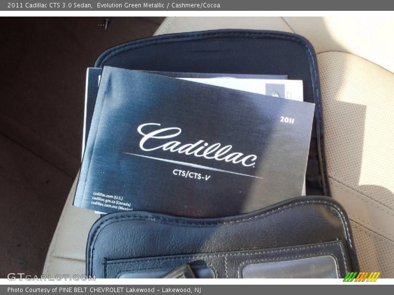 Evolution Green Metallic / Cashmere/Cocoa 2011 Cadillac CTS 3.0 Sedan