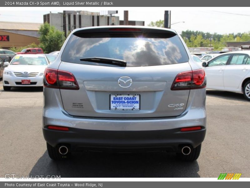 Liquid Silver Metallic / Black 2014 Mazda CX-9 Sport AWD