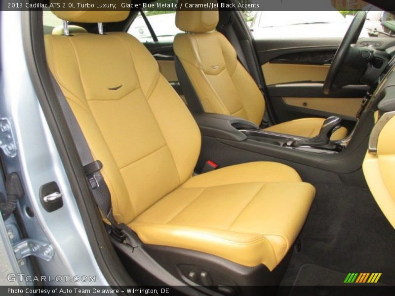 Glacier Blue Metallic / Caramel/Jet Black Accents 2013 Cadillac ATS 2.0L Turbo Luxury