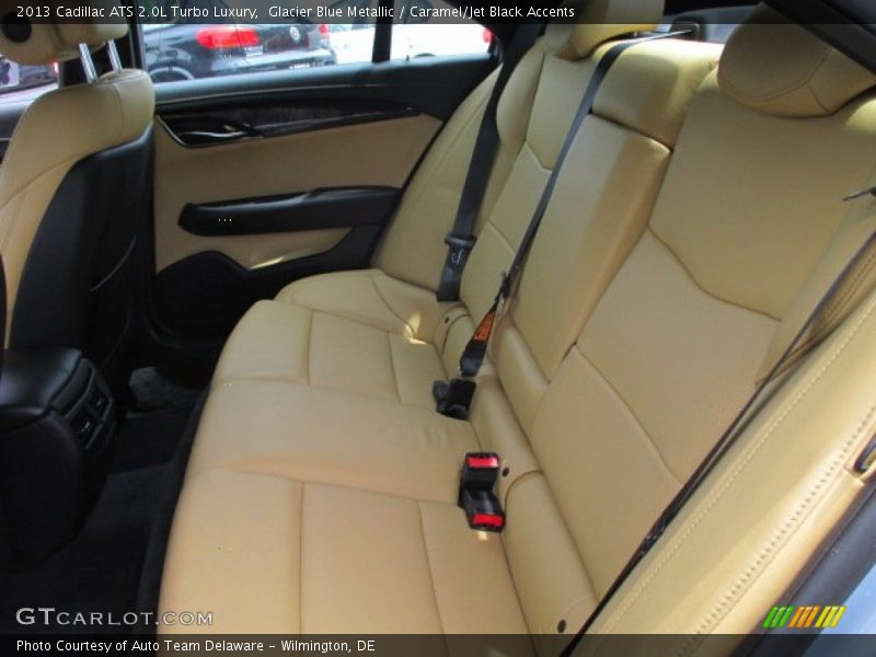 Glacier Blue Metallic / Caramel/Jet Black Accents 2013 Cadillac ATS 2.0L Turbo Luxury