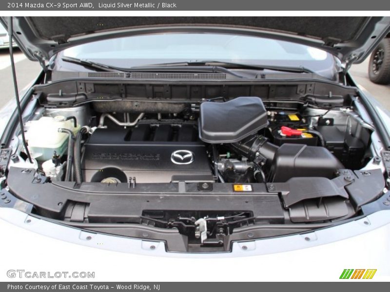 Liquid Silver Metallic / Black 2014 Mazda CX-9 Sport AWD