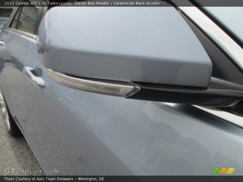 Glacier Blue Metallic / Caramel/Jet Black Accents 2013 Cadillac ATS 2.0L Turbo Luxury