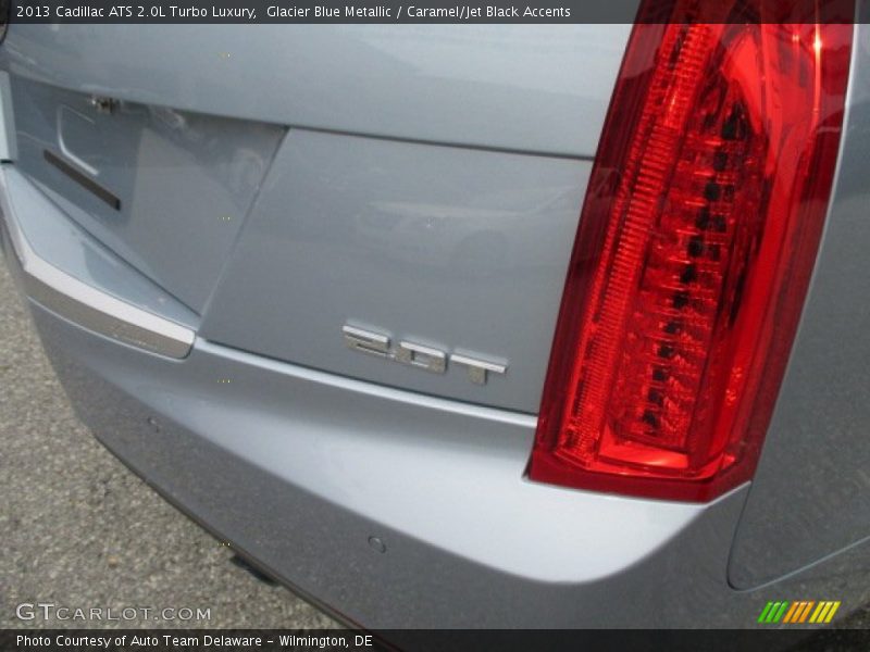 Glacier Blue Metallic / Caramel/Jet Black Accents 2013 Cadillac ATS 2.0L Turbo Luxury