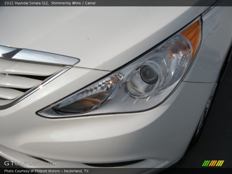 Shimmering White / Camel 2012 Hyundai Sonata GLS