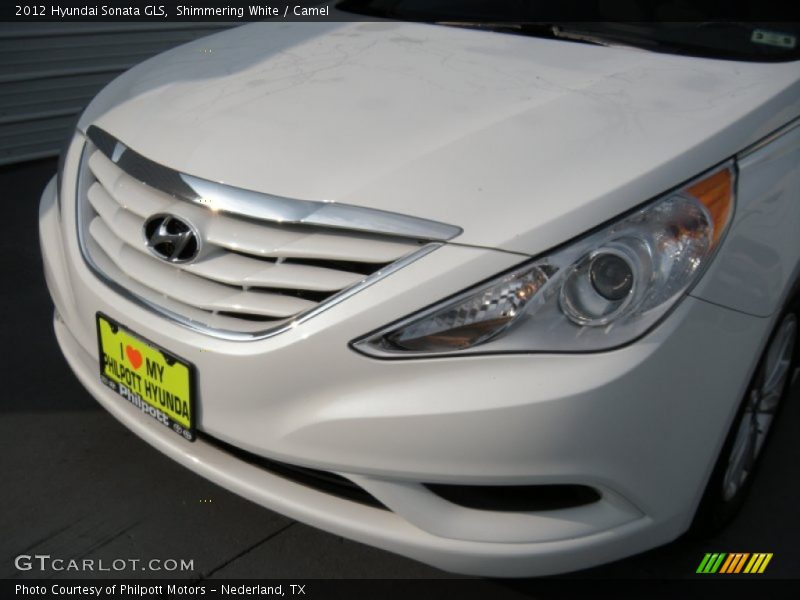 Shimmering White / Camel 2012 Hyundai Sonata GLS