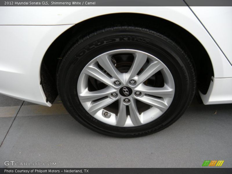 Shimmering White / Camel 2012 Hyundai Sonata GLS